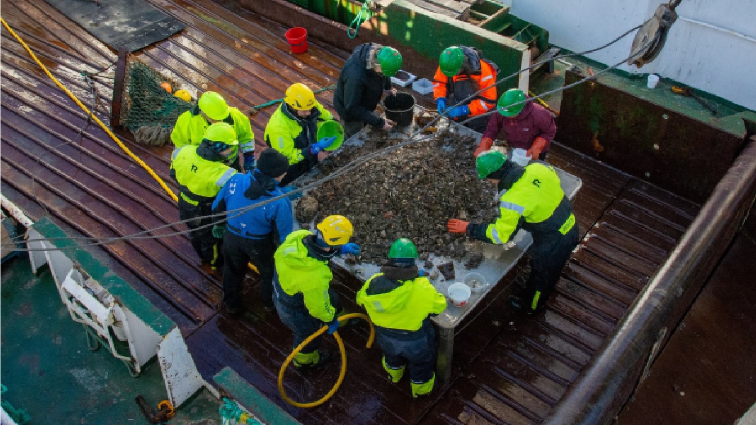 Work onboard "Helmer Hanssen"