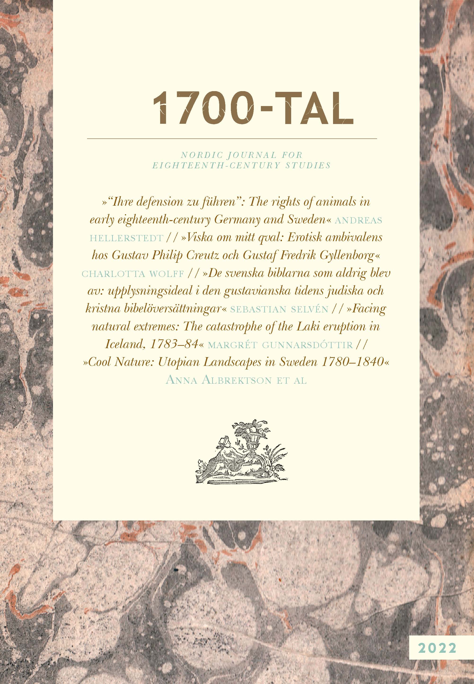 Frontcover of 1700-tal 2022.